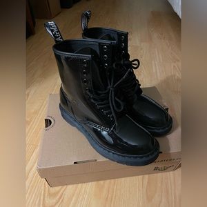 Dr. Martens 1460 Patent Mono Lace Up Boots